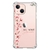 Capa para iPhone 13 mini 5.4" Personalizada Flores de Cerejeira na Vertical Transparente