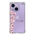 Capa para iPhone 14 6.1" Personalizada Flores de Cerejeira na Vertical Transparente
