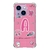 Capa para iPhone 14 Plus 6.7" Personalizada BarbieCore PinkCore com Inicial