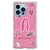 Capa para iPhone 14 Pro 6.1" Personalizada BarbieCore PinkCore com Inicial