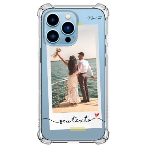 Capa para iPhone 14 Pro Max 6.7" com Foto Momentos Polaroid