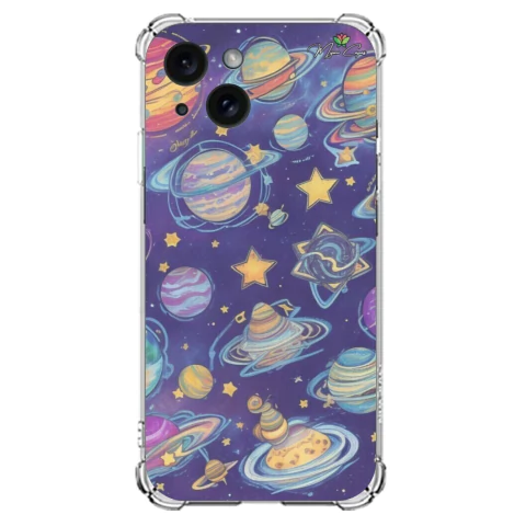 Capa para Apple iPhone 15 Galáxia Universo em Suas Mãos