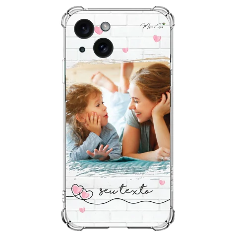 Capa para iPhone 15 6.1" com Foto Momentos Apaixonantes