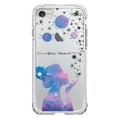Capa para Apple iPhone 7 Galáxia Menina e as Estrelas na internet
