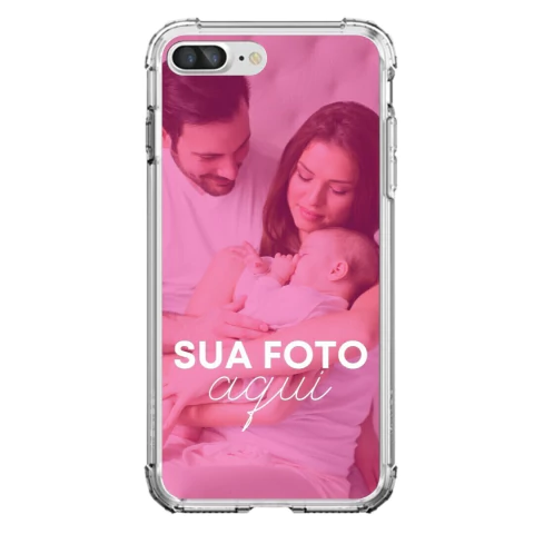 Capa para iPhone 8 Plus com Foto Momentos Sua Foto