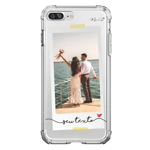 Capa para iPhone 7 Plus com Foto Momentos Polaroid