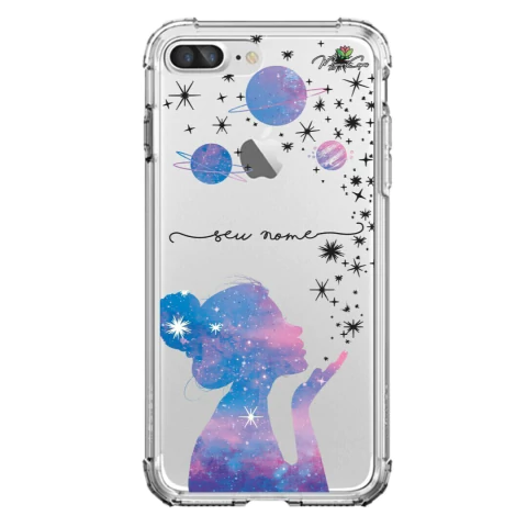 Capa para Apple iPhone 7 Plus Galáxia Menina e as Estrelas na internet