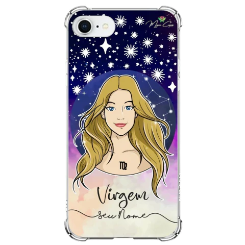 Capa para iPhone SE 3ª Geração Personalizada Signos Virgem