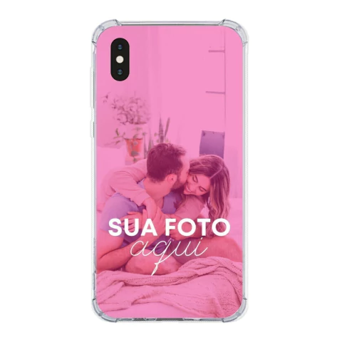 Capa para iPhone X com Foto Momentos Sua Foto
