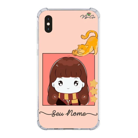 Capa para iPhone X Personalizada Mundo Mágico Sabedoria e Coragem