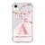 Capa para iPhone XR Personalizada Flores de Cerejeira com Inicial Rosa