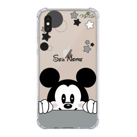 Capa para Apple iPhone Xs Max Personalizada Wish Hello Mickey Mouse