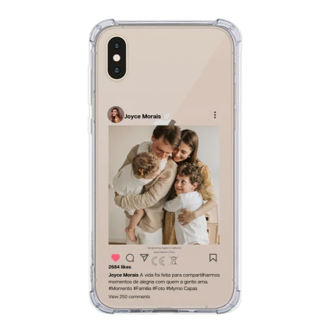 Capa para iPhone Xs Max com Foto Momentos Post no Instagram