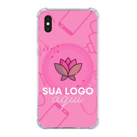 Capa para iPhone Xs Max Empresas Sua Logo