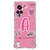 Capa para Moto Edge 30 Ultra Personalizada BarbieCore PinkCore com Inicial