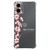 Capa para Moto G34 5g Personalizada Flores de Cerejeira na Vertical Transparente