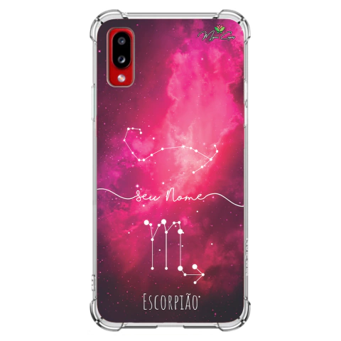 Capa para Galaxy A02 Personalizada Signos Constelação de Escorpião