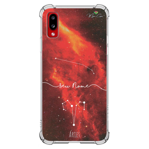 Capa para Galaxy A02 Personalizada Signos Constelação de Áries
