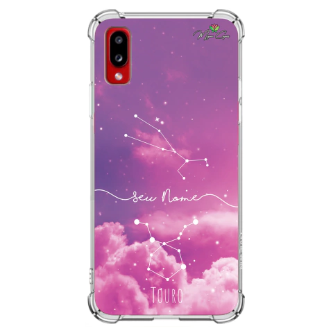 Capa para Galaxy A02 Personalizada Signos Constelação de Touro
