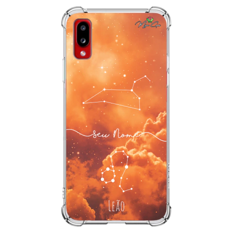Capa para Galaxy A02 Personalizada Signos Constelação de Leão