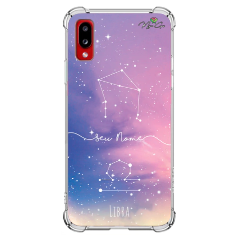 Capa para Galaxy A02 Personalizada Signos Constelação de Libra
