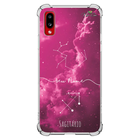 Capa para Galaxy A02 Personalizada Signos Constelação de Sagitário