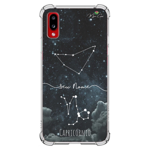 Capa para Galaxy A02 Personalizada Signos Constelação de Capricórnio