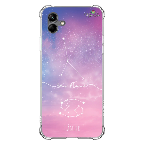 Capa para Galaxy A04 Personalizada Signos Constelação de Câncer