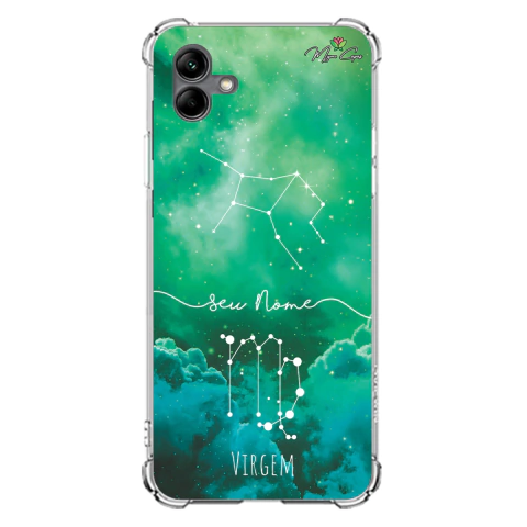 Capa para Galaxy A04 Personalizada Signos Constelação de Virgem