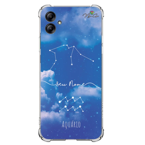 Capa para Galaxy A04e Personalizada Signos Constelação de Aquário