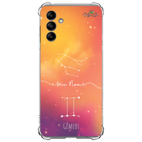 Capa para Galaxy A04s Personalizada Signos Constelação de Gêmeos