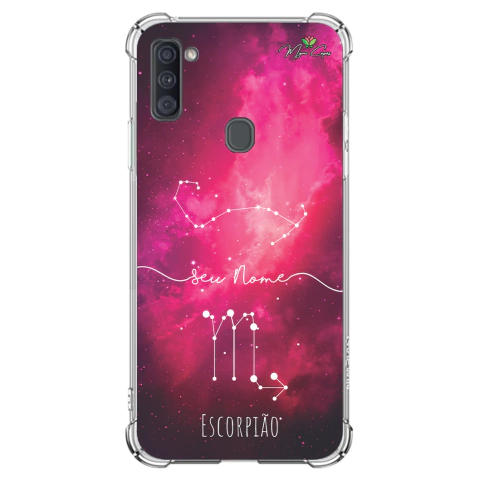 Capa para Galaxy A11 Personalizada Signos Constelação de Escorpião