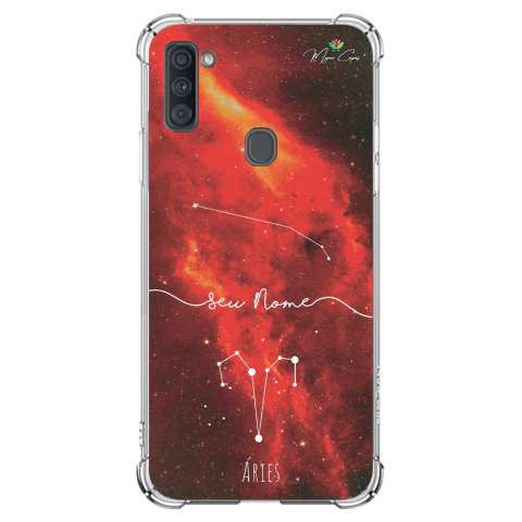 Capa para Galaxy A11 Personalizada Signos Constelação de Áries
