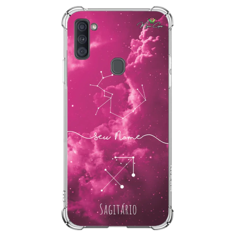 Capa para Galaxy A11 Personalizada Signos Constelação de Sagitário
