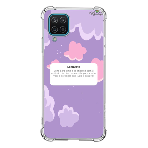 Capa para Galaxy A12 com Foto Momentos Lembrete