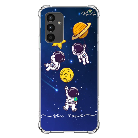 Capa para Galaxy A13 5g Personalizada Astronauta Amigos Cósmicos