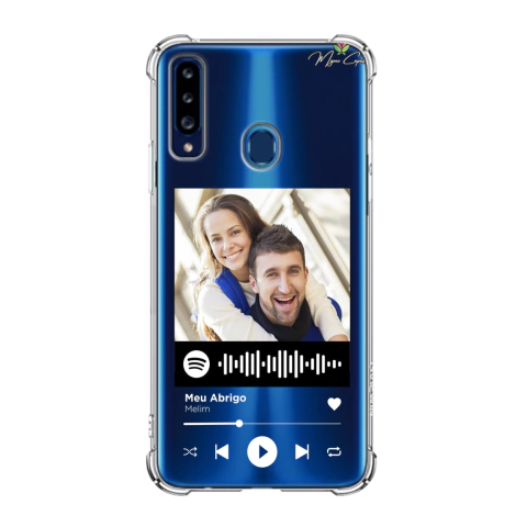 Capa para Galaxy A20s com Foto Momentos Spotify
