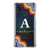 Capa para Galaxy A21s Personalizada Arco-Íris com Inicial Transparente