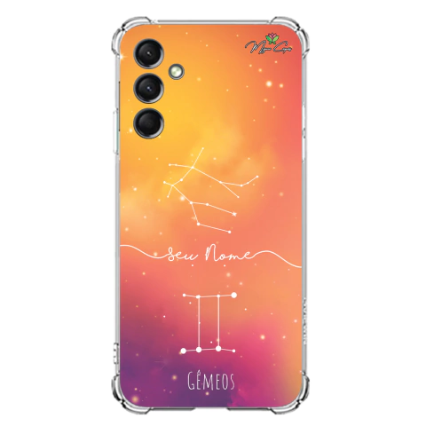Capa para Galaxy A24 Personalizada Signos Constelação de Gêmeos
