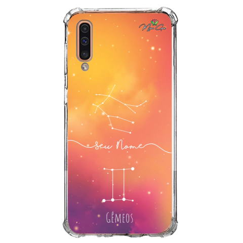 Capa para Galaxy A30s Personalizada Signos Constelação de Gêmeos