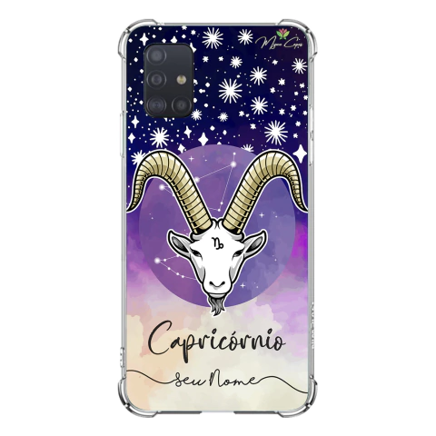 Capa para Galaxy A51 Personalizada Signos Capricórnio