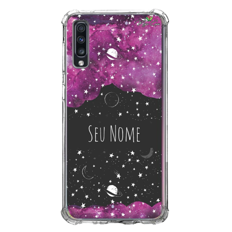 Capa para Samsung Galaxy A70 Galáxia Estrelas e Planetas
