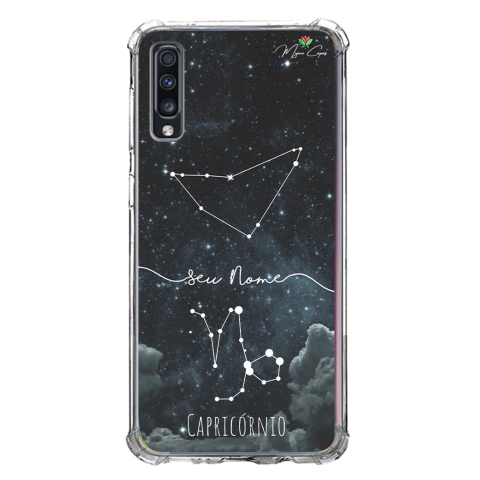 Capa para Galaxy A70 Personalizada Signos Constelação de Capricórnio