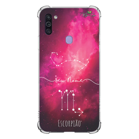 Capa para Galaxy M11 Personalizada Signos Constelação de Escorpião