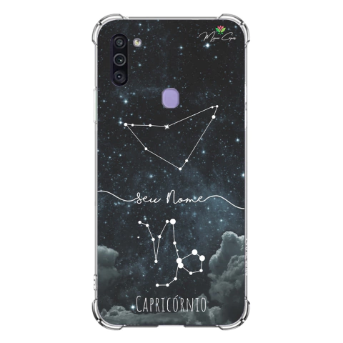 Capa para Galaxy M11 Personalizada Signos Constelação de Capricórnio