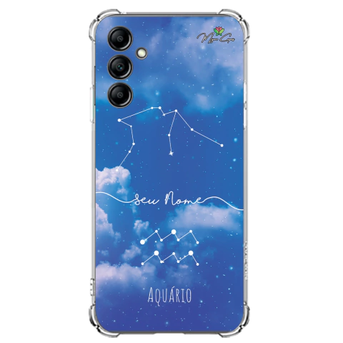 Capa para Galaxy M14 5g Personalizada Signos Constelação de Aquário