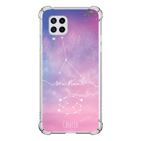Capa para Galaxy M22 Personalizada Signos Constelação de Câncer