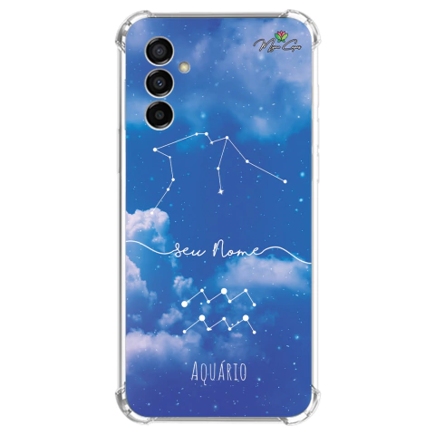 Capa para Galaxy M23 5g Personalizada Signos Constelação de Aquário