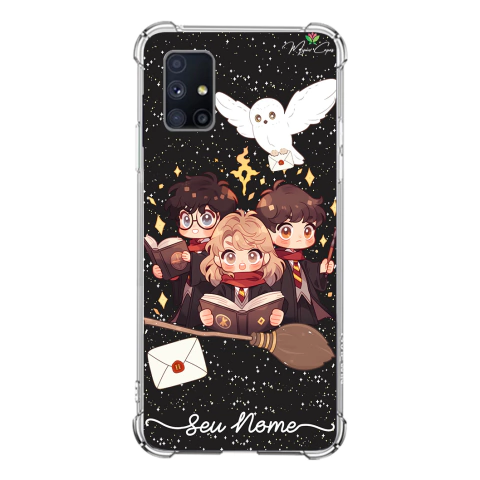 Capa para Galaxy M51 Personalizada Mundo Mágico Aventuras em Trio