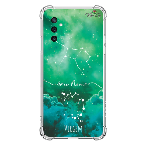 Capa para Galaxy M52 5g Personalizada Signos Constelação de Virgem